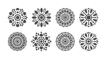 mandala set - vector pattern