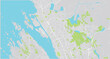 Urban vector city map of Haugesund, Norway, Europe