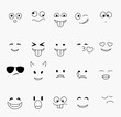 © tanarch - Collection of freehand drawing of emoticons.