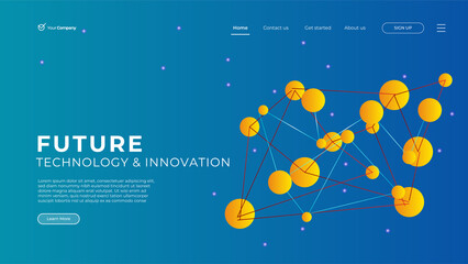 Wall Mural - creative horizontal website screen part for responsive web design project development. geometric ban