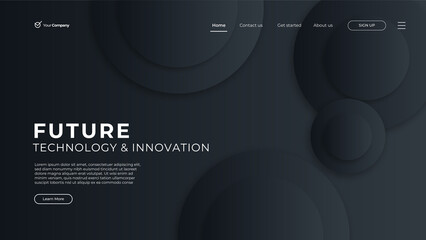 Wall Mural - creative horizontal website screen part for responsive web design project development. geometric ban