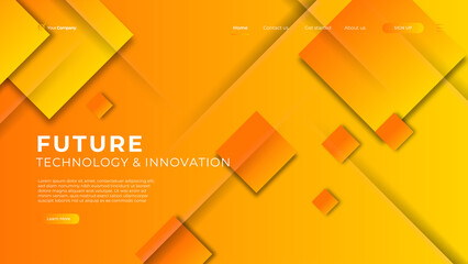 Wall Mural - creative horizontal website screen part for responsive web design project development. geometric ban
