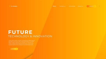 Wall Mural - creative horizontal website screen part for responsive web design project development. geometric ban