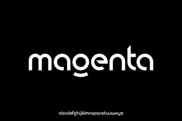 Wall Mural - unique modern creative display font vector