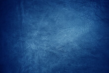Beautiful Blue Background With Leather Texture With Blue Veins Of Blue Leather