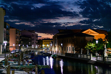 Wall Mural - Chioggia by night