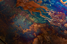 Oxidized Copper, Abstract Artistic Background