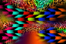 Leopard Pattern.Shining Fashion Wild Background.Chic Animal Print.Textile Fabric Print Pattern.Modern Fashion Fabric Print.Scarf, Rug, Pillow,bandana,fabric,clothing,prints,textile, Banners Etc.