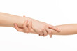 © serhii - two hands holding each other