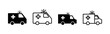 © avaicon - Ambulance icon vector. ambulance truck sign and symbol. ambulance car