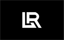 LR Letter Logo Design. Creative Modern L R  Letters Icon Vector Illustration.