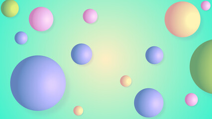 Wall Mural - abstract ball color gradient background