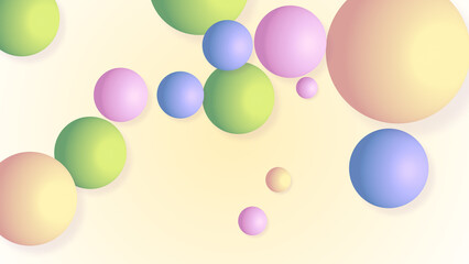 Wall Mural - abstract ball color gradient background
