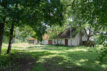 Canvas Print - old viillage building in estonia