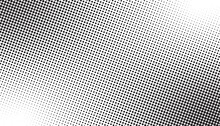 Halftone Background Vector. Halftone Black Dotted Design. Gradient Halftone Background.