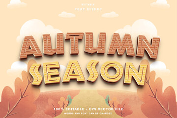 Wall Mural - Autumn Season Text Effect