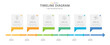© InfoWizard - Infographic template for business. 6 Steps Modern Timeline diagram calendar with yearly topics, presentation vector infographic.