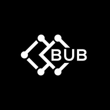 BUB Letter Logo Design. BUB Creative Initial Letter Logo Concept. BUB Letter Initial Vector Design.
