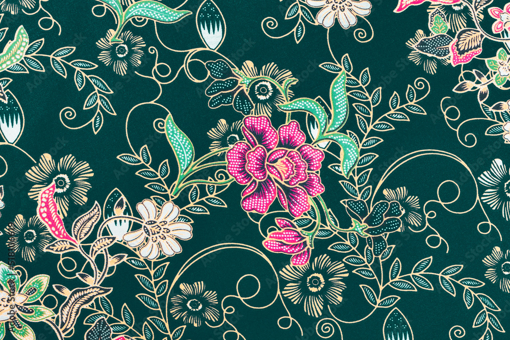Sarong Pattern Shape The Batik sarong pattern background in Thailand, traditional batik ...
