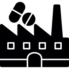 Canvas Print - Medicine Factory Icon