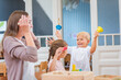 Noisy child at kindergarten. How to control a noisy kindergarten class