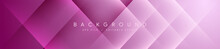 Gradient Dark Purplish Pink Background With Geometrical Copy Space Modern Abstract Vector Long Banner Geometrical