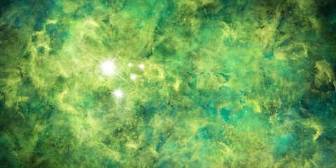Wall Mural - Space background with realistic nebula and shining stars. Abstract scientific background with nebulae and stars in space. Nebula night starry sky in rainbow colors. Multicolor outer space.