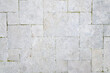 Leinwandbild Motiv Grey square Stone tile floor paving fragment - Texture of old rock - Seamless texture of grey stone