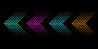 © Лена Полякевич - halftone arrows. pixel Colorful arrows. Vector illustration. Stock image.