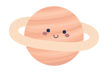 Poster - cute space planet