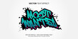 graffiti 3d style most wanted editable text effect