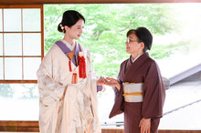 Japanese Kimono Wedding Bridesmaid