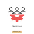© CHELSEA91 - teamwork icons  symbol vector elements for infographic web