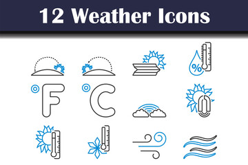 Canvas Print - Weather Icon Set