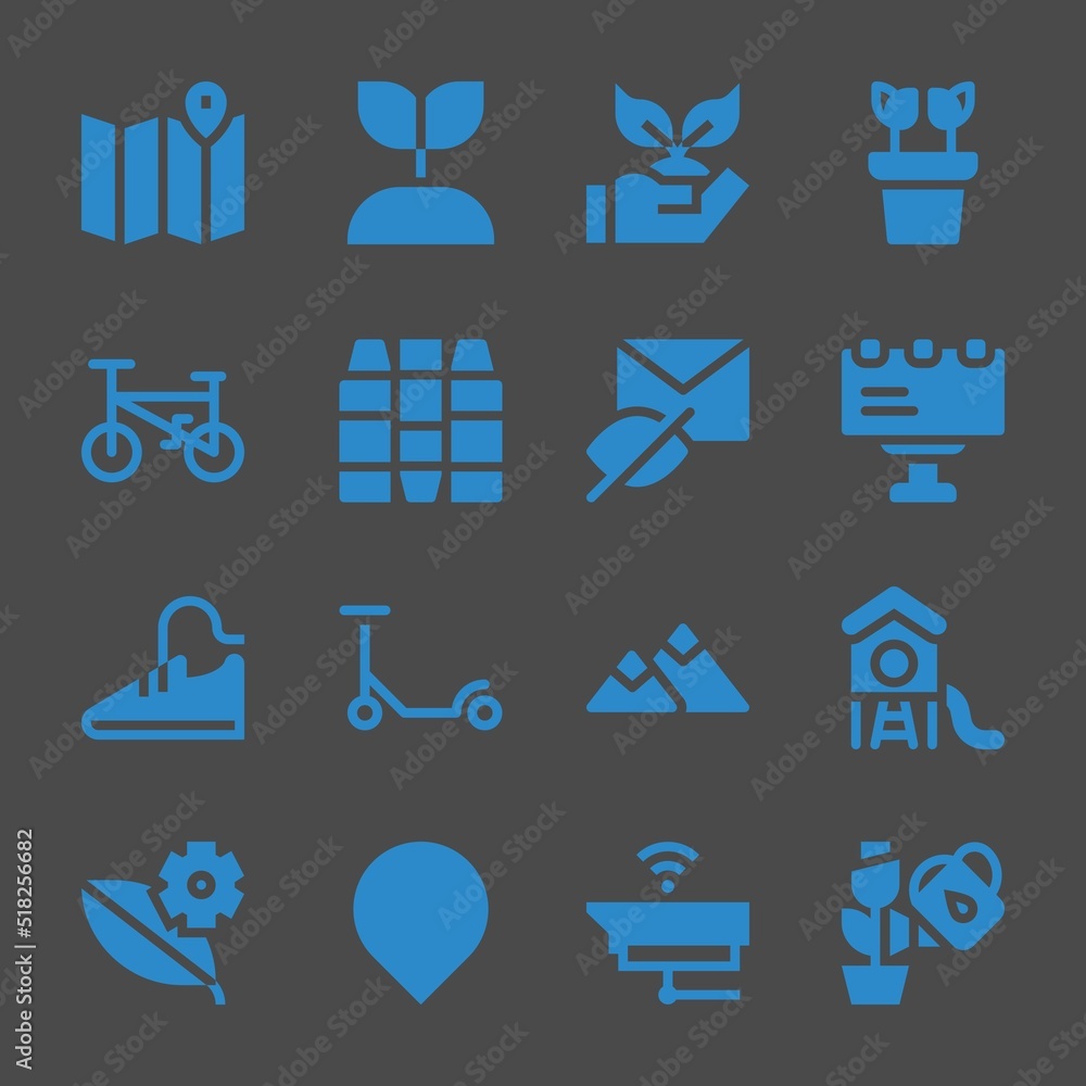 tree web icons. Map and Growing plant, Plant and Billboard symbol ...