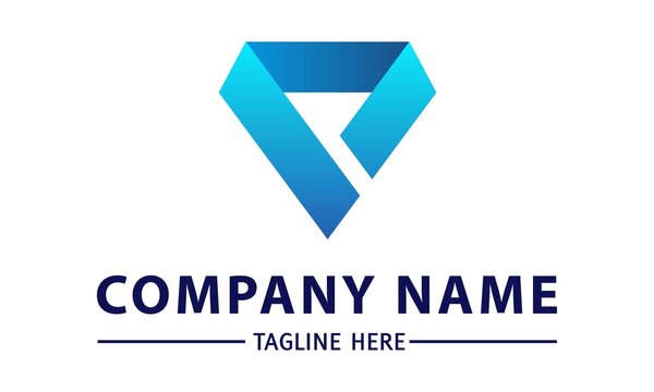 blue collar logo design on white background