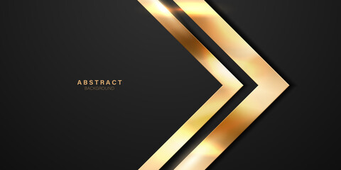 vector abstract luxury black background with golden elements modern creative concept