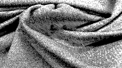 Vector graphic of engraving grunge texture. Abstract monochrome wavy etching background. Drawn hatching lines. Can used for Poster, and banner template. vector eps10.
