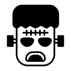 Poster - frankenstein glyph icon