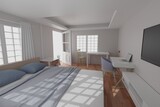 Fototapeta  - bedroom suites designs south africa 3d rendering