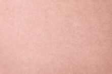 Rose Gold Or Silver Pink Color Paint On Recycled Fiber Paper Sandy Texture Background With Space