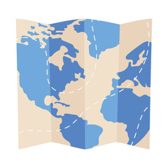 Poster - world map icon