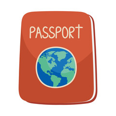 Wall Mural - passport document icon