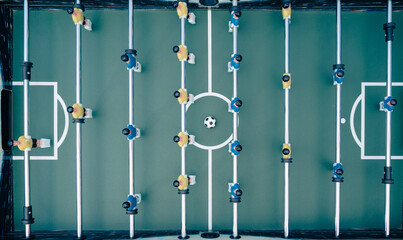 Board game football. Board game close up.