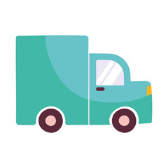 Wall Mural - cargo truck icon