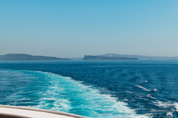 Wall Mural - Cyclades Islands - view from boat