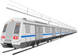 Delhi Metro Train illustration concept