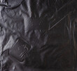 Abstract background made of black plastic film