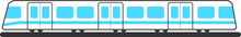 Subway Train Icons. Cartoon Subway Train Vector Icon For Web Design