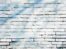 Bright White Brick Wall Background